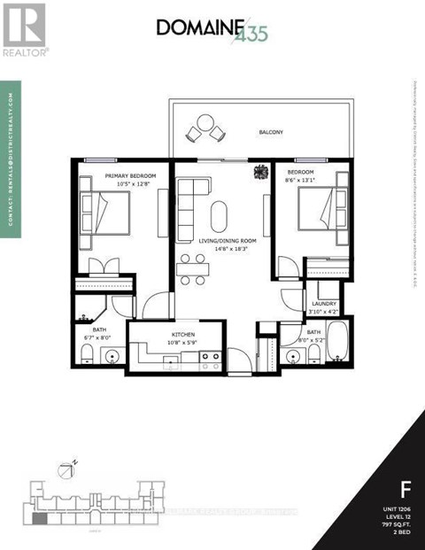 208 - 435 ALBERT STREET 2 Beds Apartment for Rent