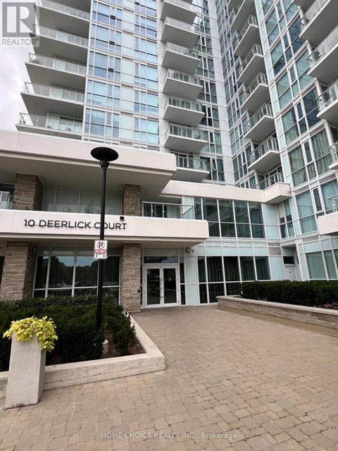 The entrance to a building with the sign 10 Deerlick Court.