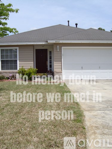 A house with a sign that says "no monkey down before we meet in person".