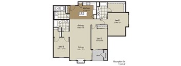 3B 1551 sf
