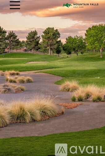 A golf course named Mountain Falls Golf Club.