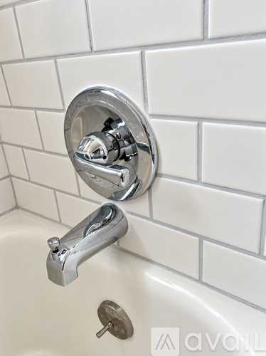 A white sink with a chrome faucet and a chrome shower head.