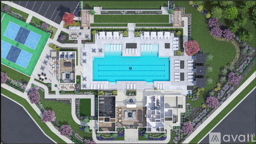 A large house with a pool in the backyard.