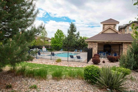 A house with a pool in the backyard.