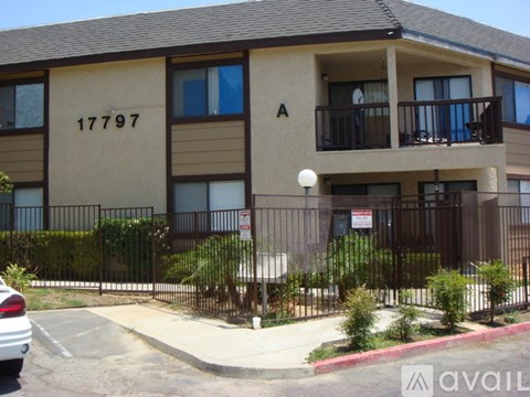 Apartment building with the number 17797 on the side.
