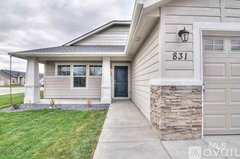 A house with the number 831 on the front.