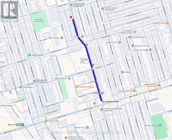 A map with a blue line running through it.