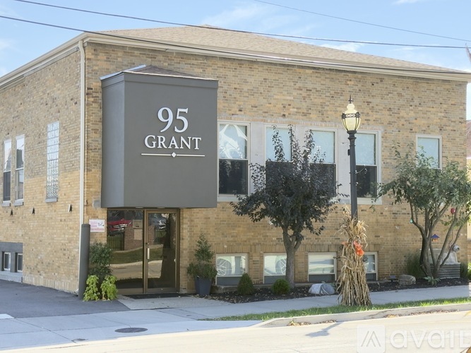 The front of a building with the number 95 on it.
