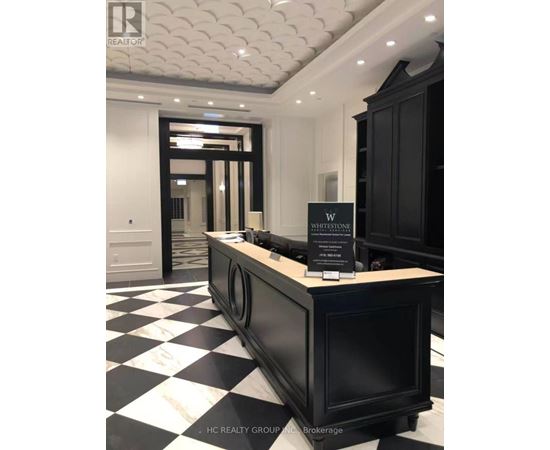 A black and white checkered floor in a room.