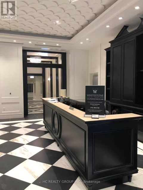 A black and white checkered floor in a room.