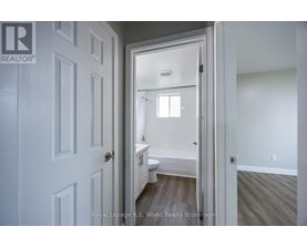 A white door with a Royal LePage logo on it.