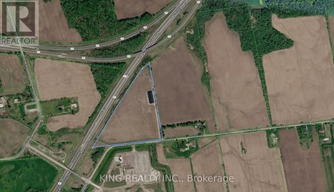 An aerial view of a real estate company's property in Brokerage.
