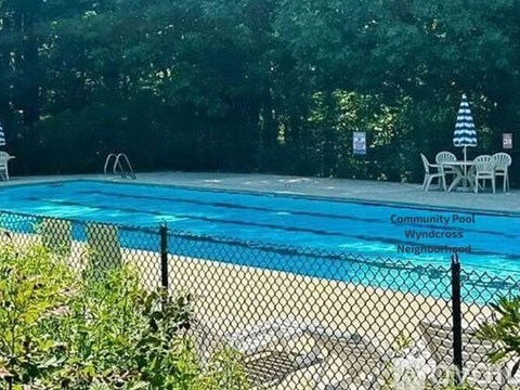 A community pool in Wyndcross Neighborhood.