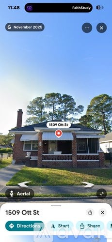 A house with the address 1509 Ott St is shown in the image.