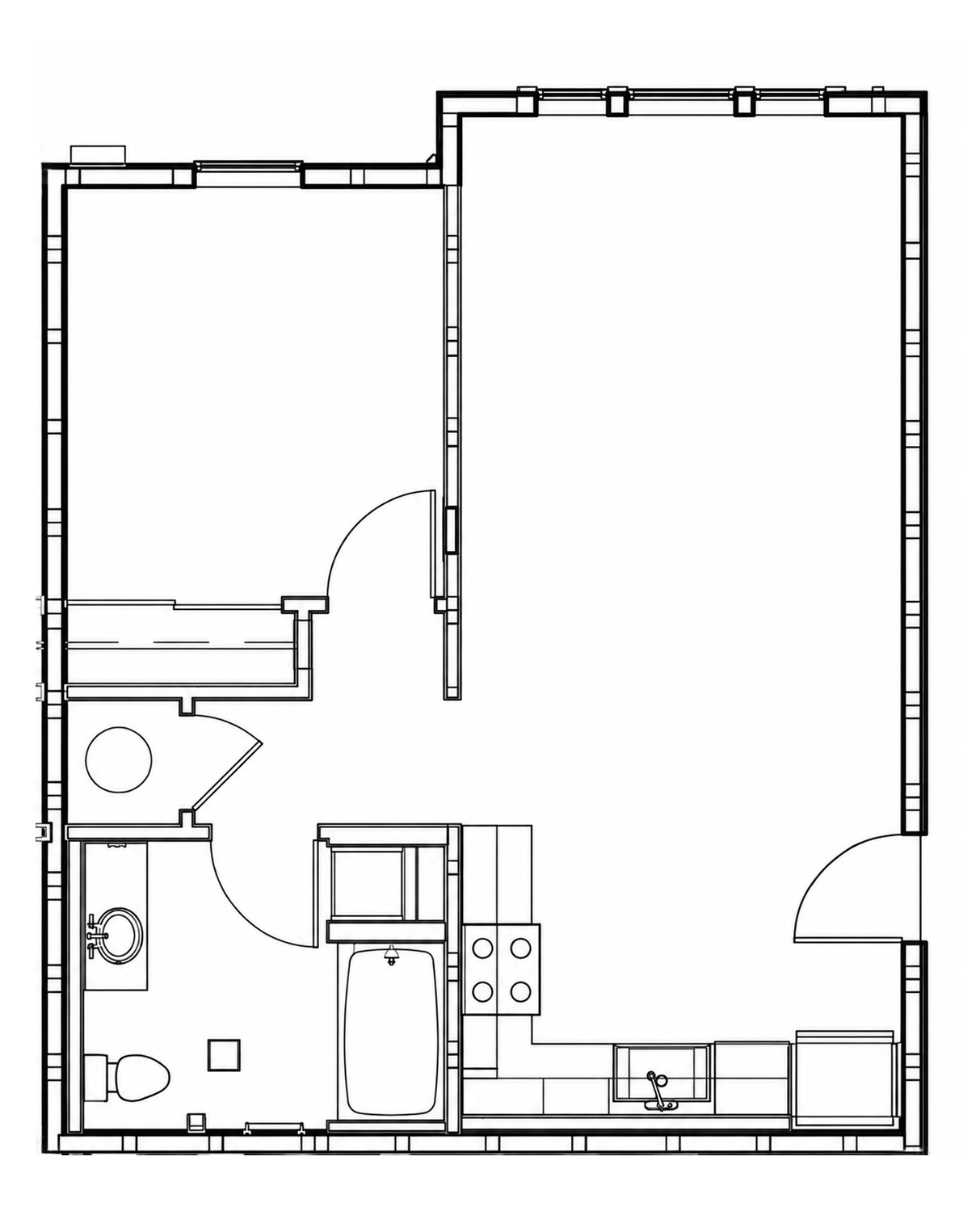 1 BR, 1 BA - 50% AMI