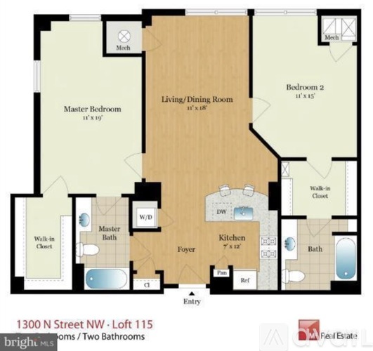 1300 N Street Northwest 2 Beds Condo for Rent - Photo gallery 1