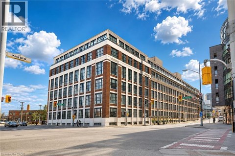 A large building with the words "King St." on the front.