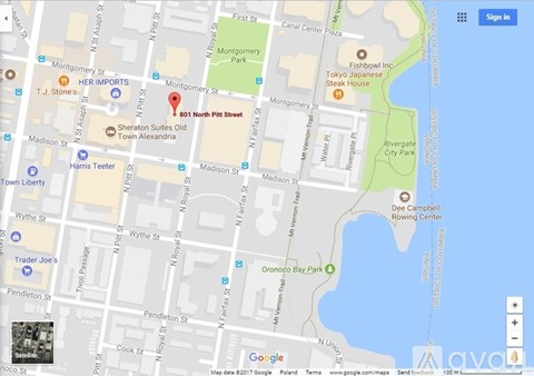 801 North Pitt Street Studio Apartment for Rent