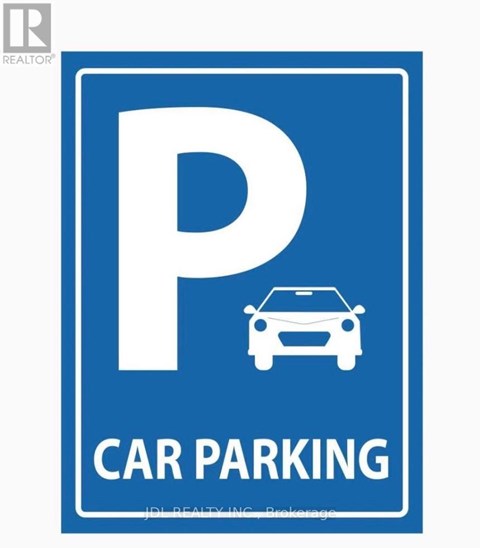 A blue and white sign indicating car parking.