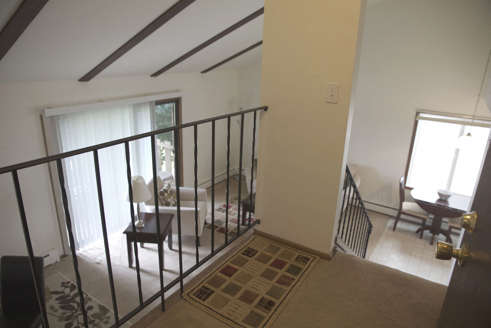 Living room remodel at Woodmere Townhomes, Cedarburg, Wisconsin