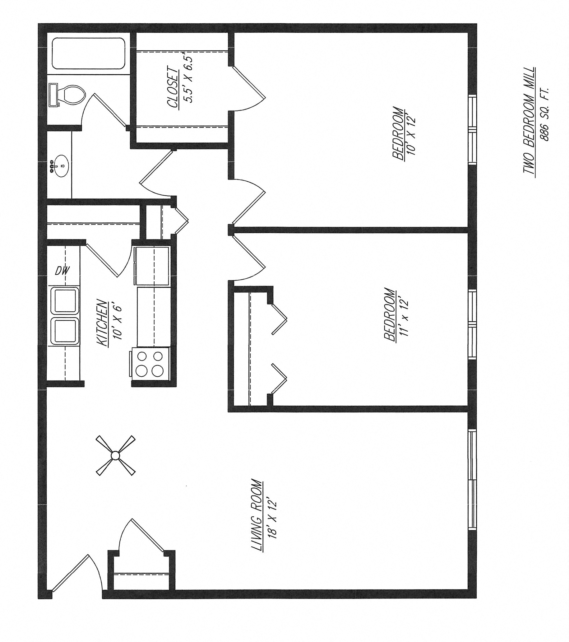 Mill - Two Bedroom