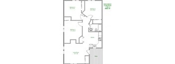3 Bedroom, 1 Bath
