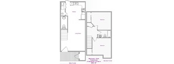 2 Bedroom, 1.5 Bath