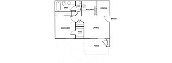 1 bedroom Floor Plan