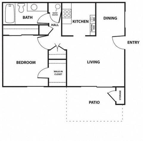 1 bedroom Floor Plan