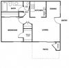 1 bedroom Floor Plan 1 bedroom Floor Plan