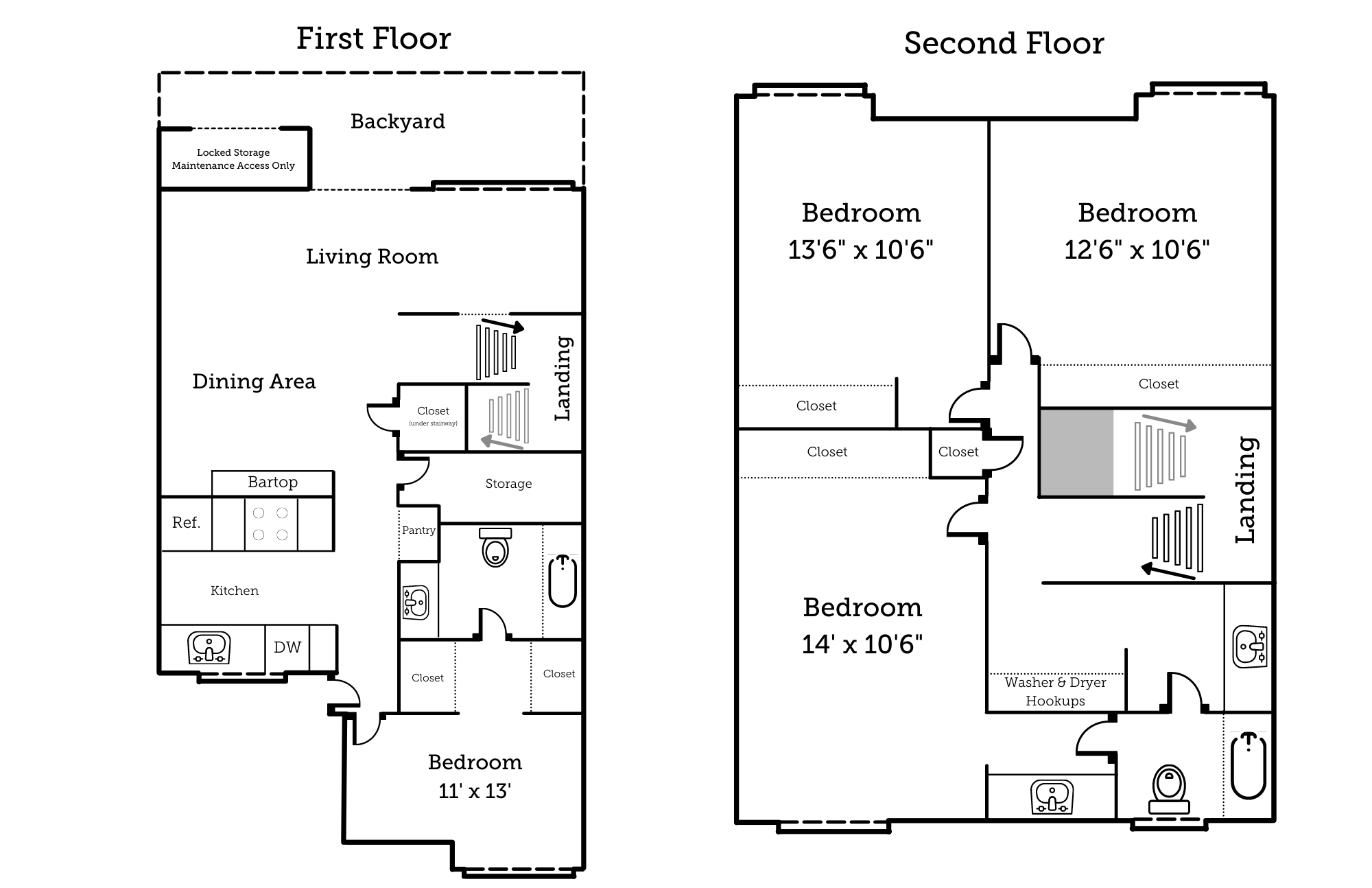 4 bedroom townhouse floor plan at Suntree