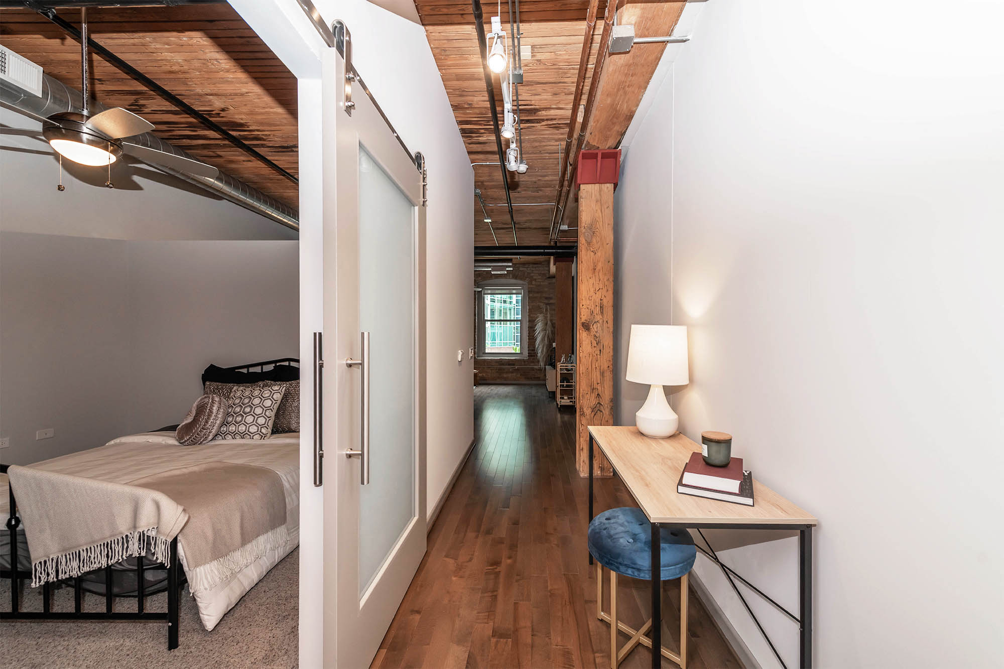 Lofts at River East Hallway Model