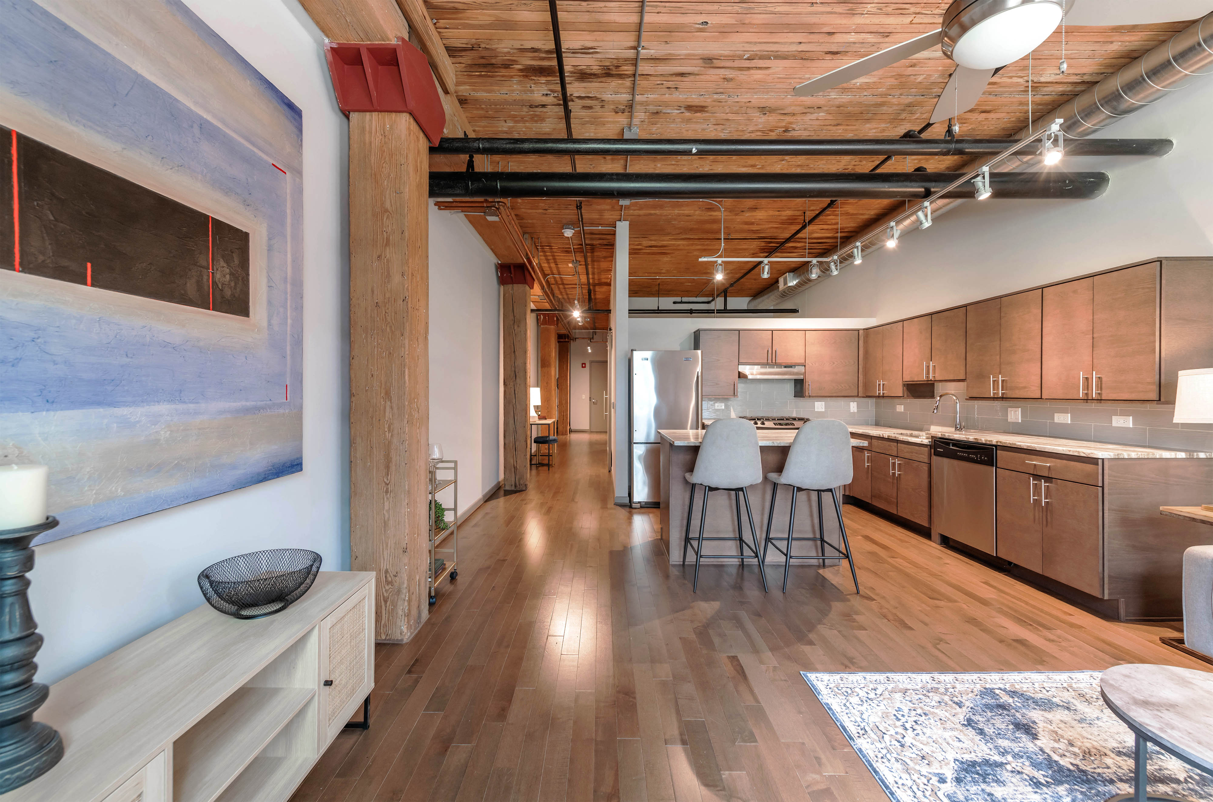 Lofts at River East Kitchen Model