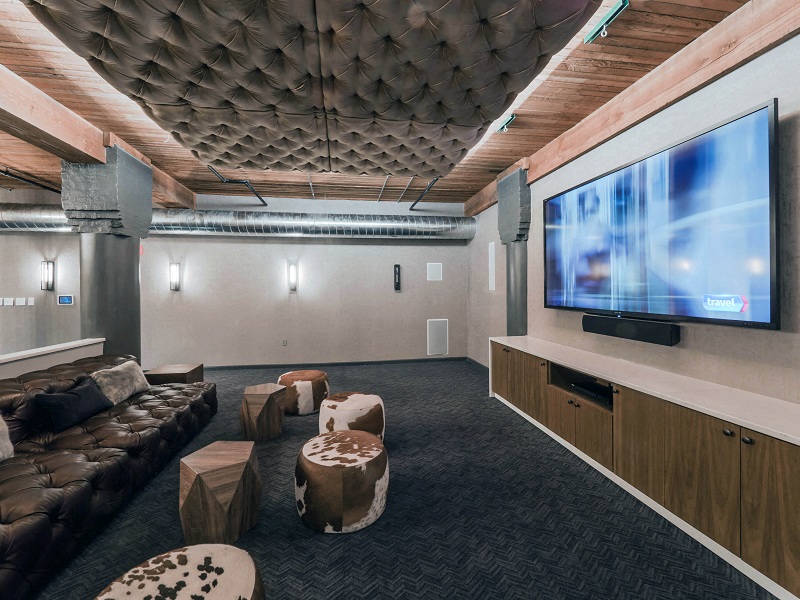 Chicago luxury apartment resident movie theater amenity