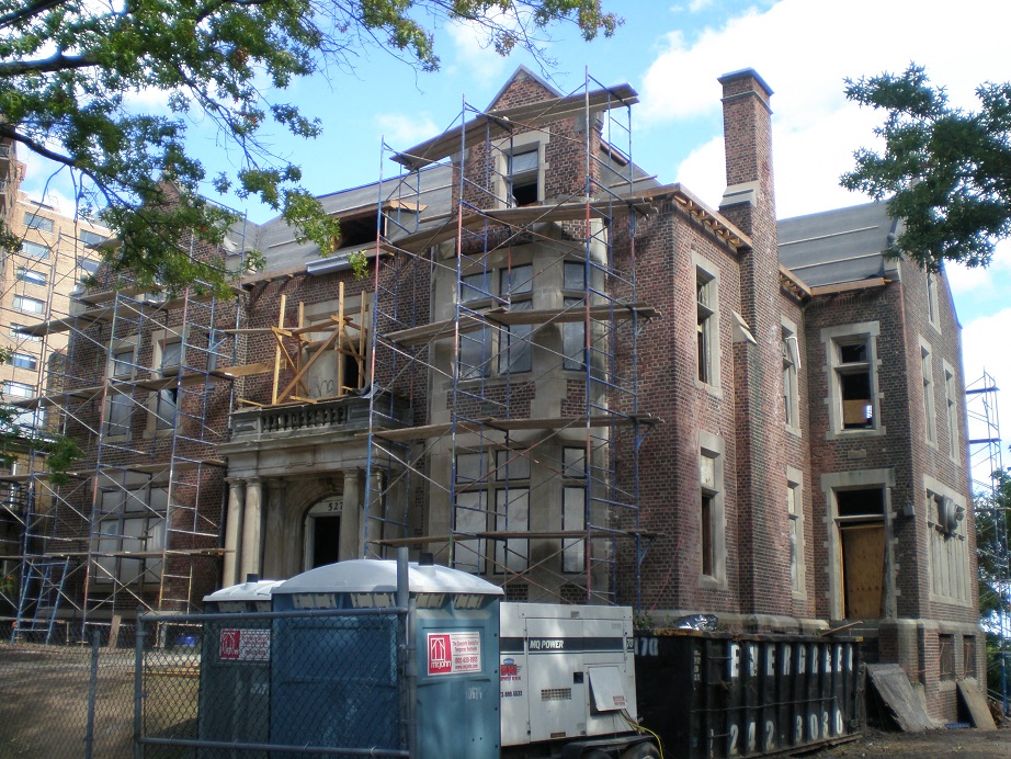 Exterior while property was under construction