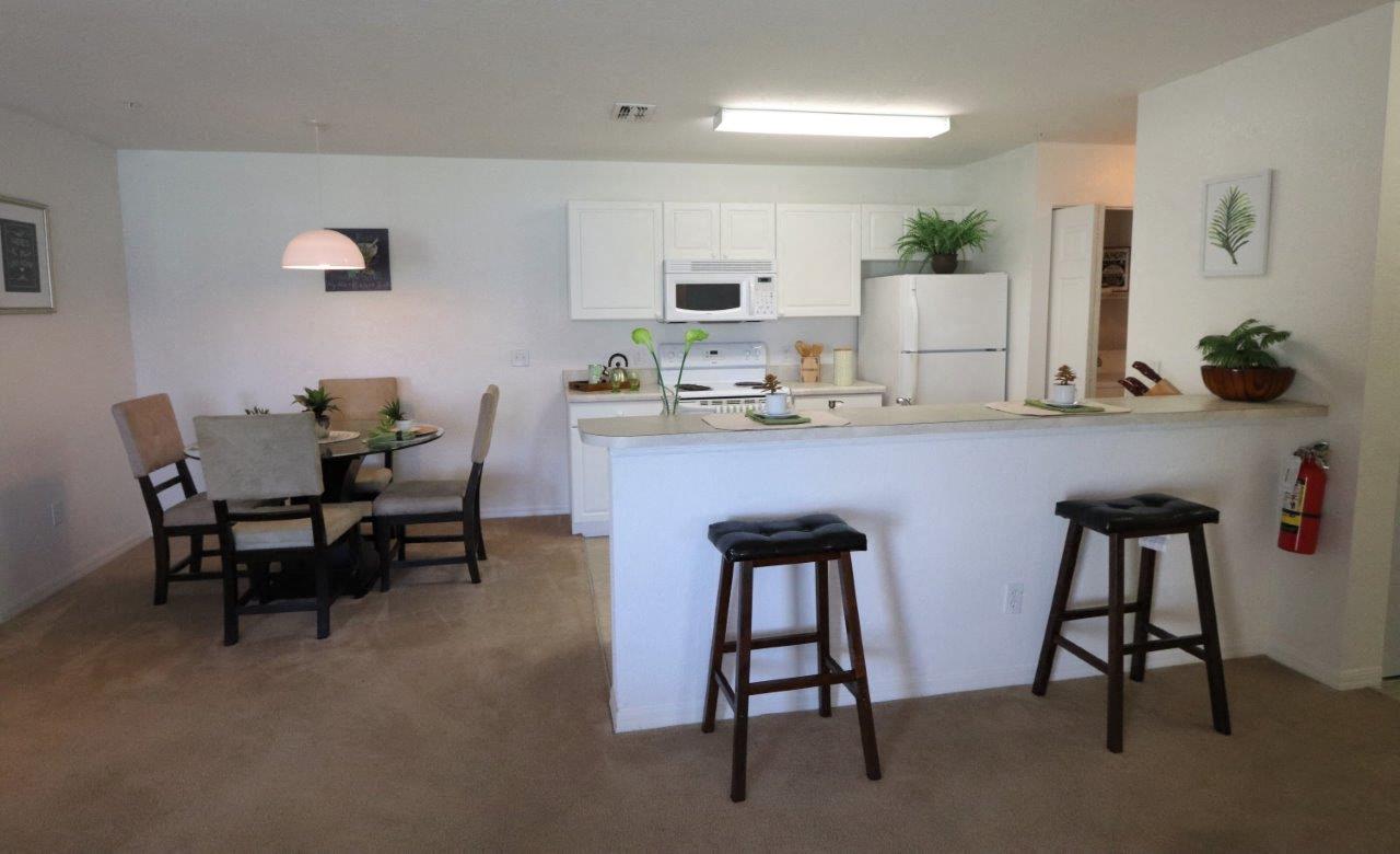 Academy Village Apartments Kitchen and Dining Area