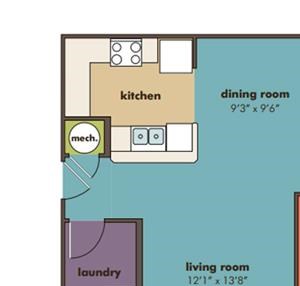 Canis Floorplan Canis Floorplan at Abberly Crossing Apartment Homes by HHHunt, South Carolina, 29456
