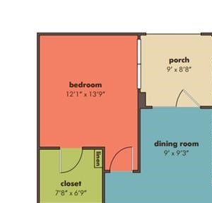 Cascade Floorplan Cascade Floorplan at Abberly Crossing Apartment Homes by HHHunt, Ladson, SC