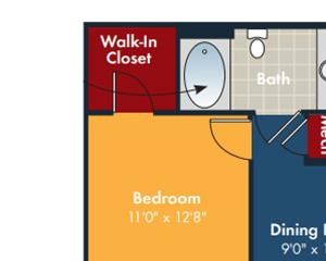 Aqua Floorplan Aqua Floorplan at Abberly Chase Apartment Homes by HHHunt, Ridgeland, 29936