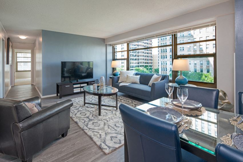 Modern Living Room Modern Living Room at Twin Towers, Chicago, 60615 - Photo Gallery