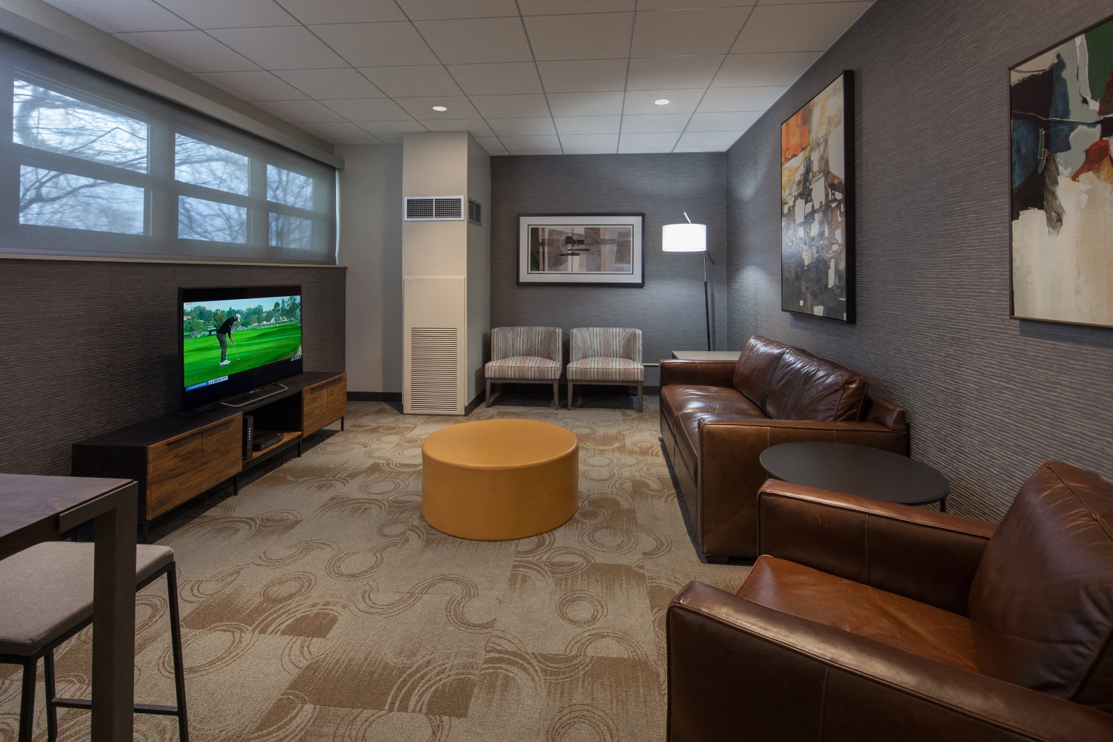 Resident Lounge at Twin Towers, Chicago, IL, 60615