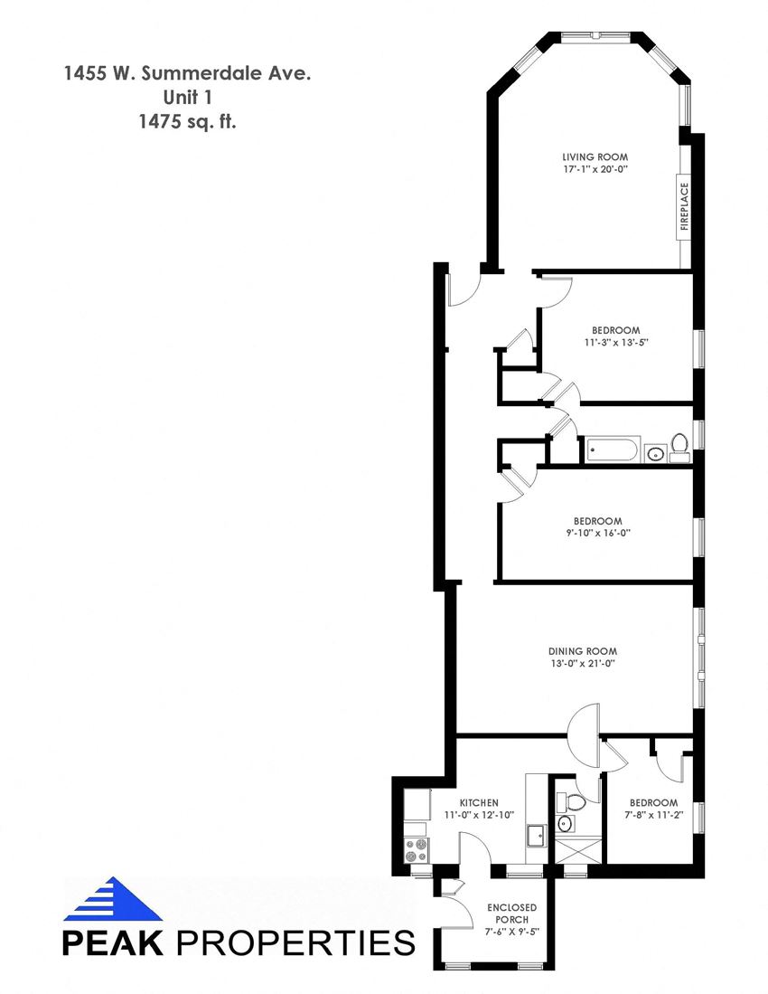 2 Bedroom - 1 Bathroom