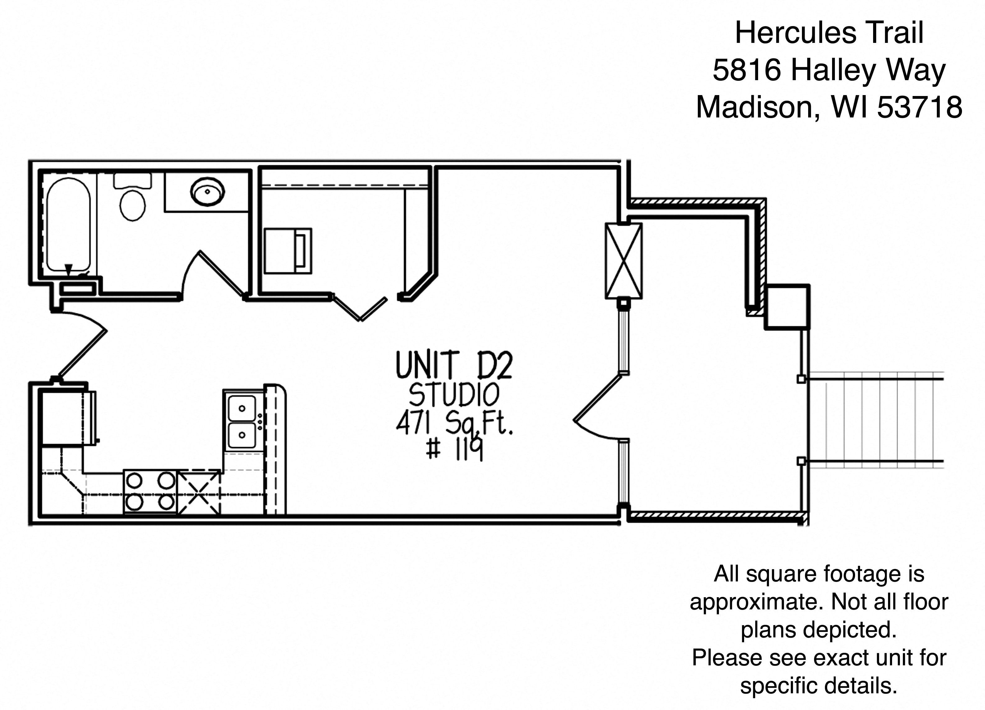 Floor Plans of Hercules Trail in Madison, WI