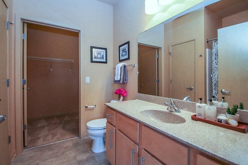 a bathroom with a sink and a toilet and a mirror