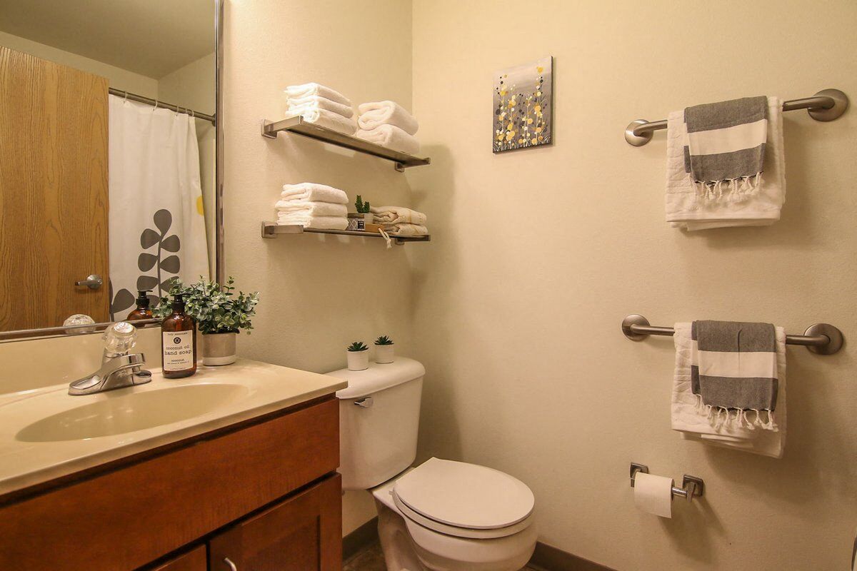 a bathroom with a toilet and a sink and a mirror