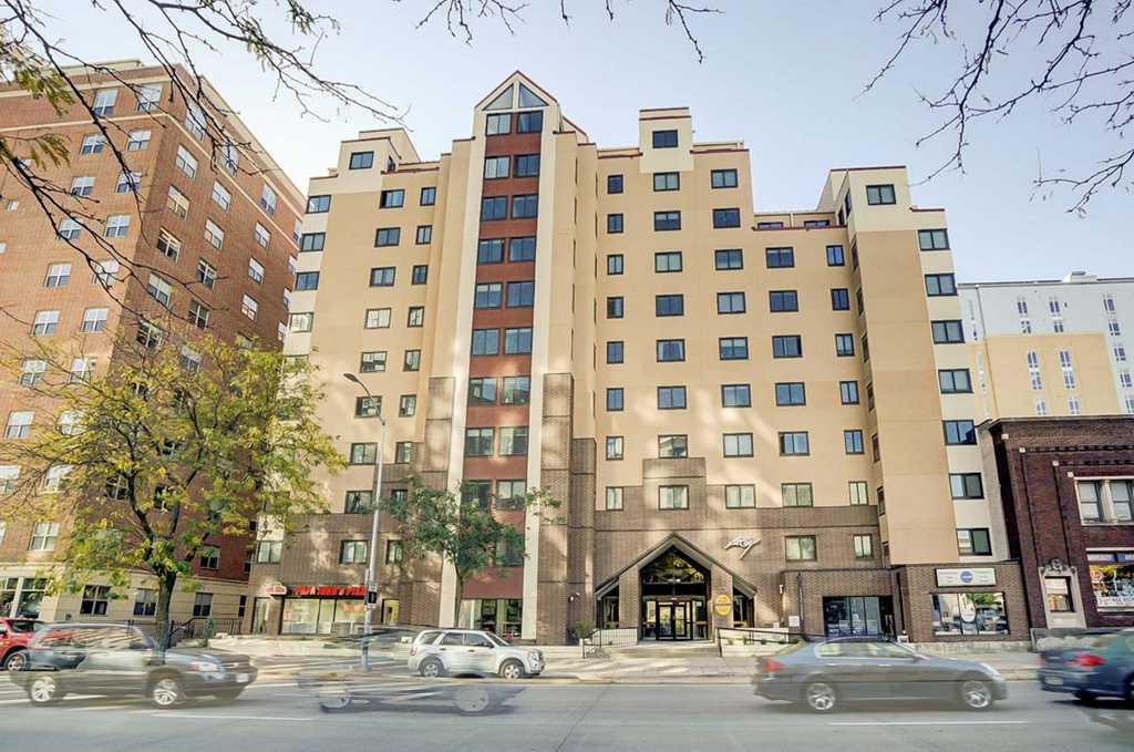 a view of the hotel from the street