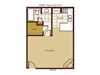 Studio Floorplan Studio Floorplan at Mountain View Villa Apartments
