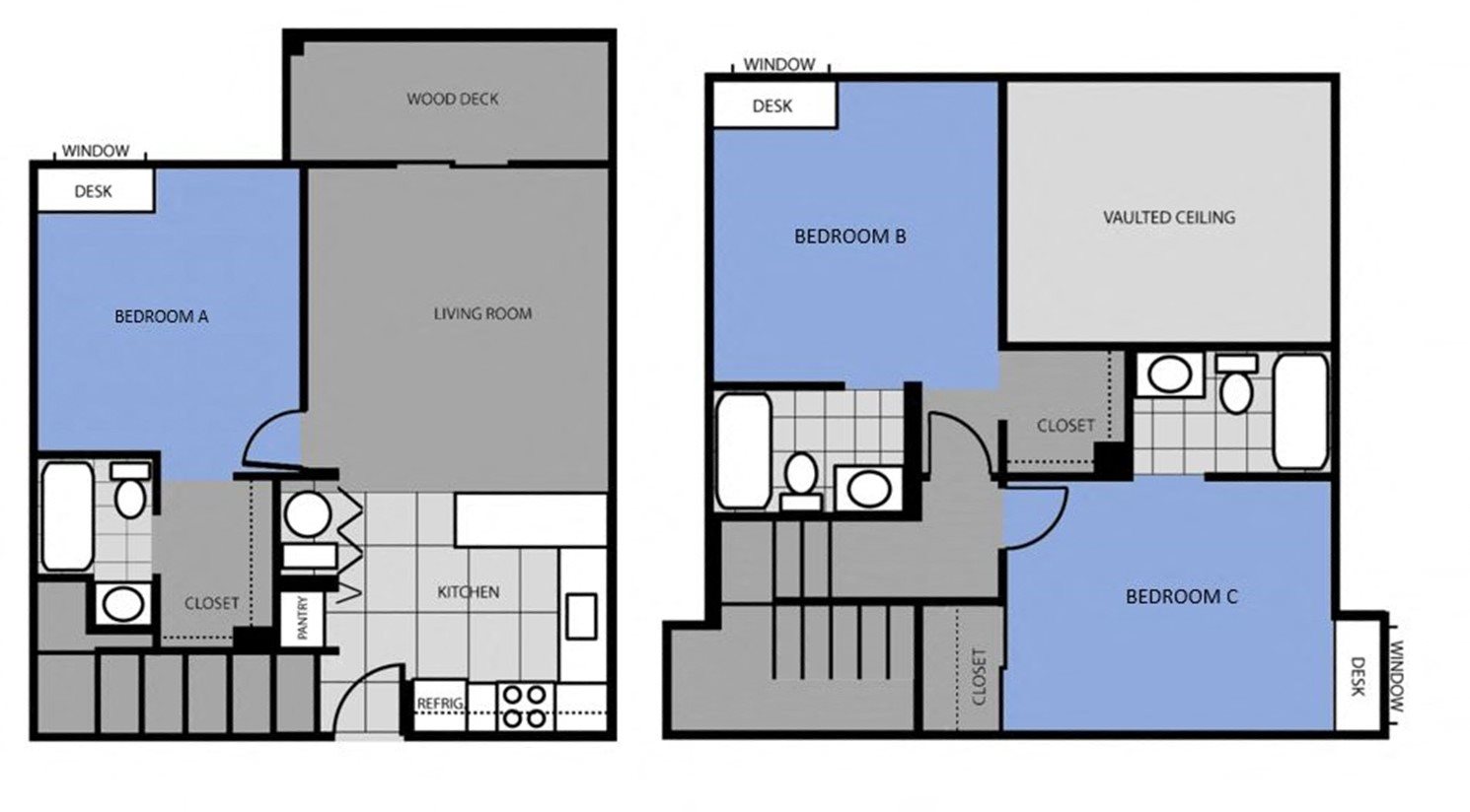 3 Bed 3 Bath Rent by Room Highland Village Apartments 3 Bedroom 3 Bath Rent by the Room