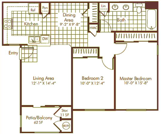 2x1 Floor Plan 2