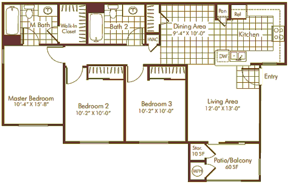 3x2 Floor Plan 3